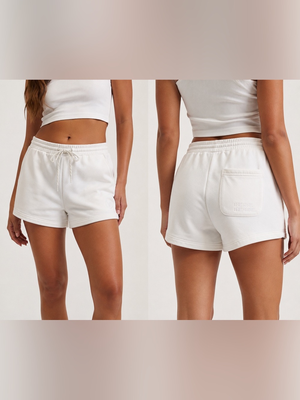 Vuori Women's White Athletic Shorts